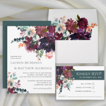 Luxurious Deep Watercolor Floral Collection