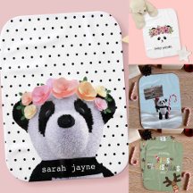 Animal Themed Baby Burp Cloths