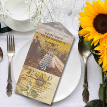 Sunflower Wedding Invitations