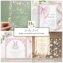 Baby Girl Baby Shower Invitations
