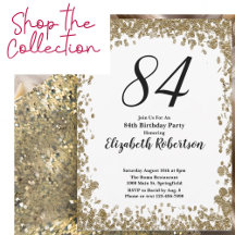 84th Birthday Gold Glitz Glam Celebration