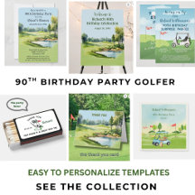 90th Birthday Party Men's Golf Theme Party 