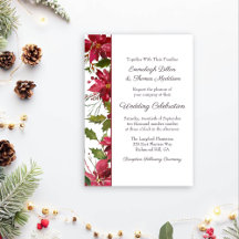 Scarlet Red Poinsettia Wedding by 3C