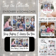 Brushed Script Merry Christmas & Happy New Year