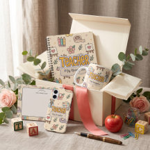 Pastel Teacher School Supplies Pattern