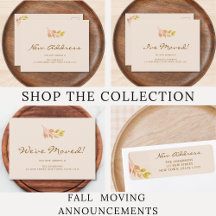Fall Moving Announcements