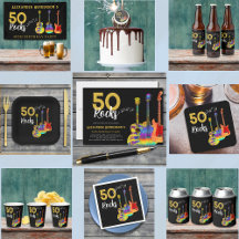 50 Rock Birthday Party Supplies