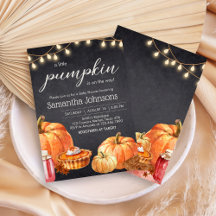 Little Pumpkin Autumn Picnic Baby Shower   BS21