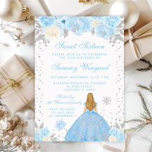 Blue Winter Princess Sweet Sixteen