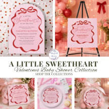 A Little Sweetheart Red & Pink Baby Shower 