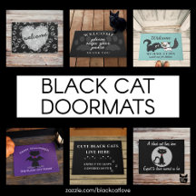 Black Cat Doormats