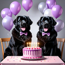 Newfoundland Dogs Birthday