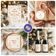 Whimsical Hand Drawn Christmas Party
