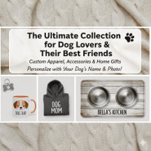 Customizable Dog Lovers Collection: Apparel, Acces