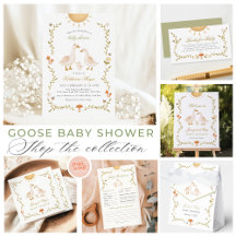 Gender Neutral Vintage Goose Baby Shower