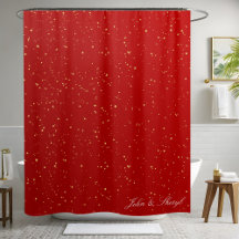 RED Shower Curtain