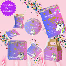 Rainbow Unicorn Birthday Party Supplies
