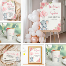 A Little Peanut is on the Way, Baby Shower Girl