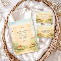 Rustic Hen and Chicks Baby Shower