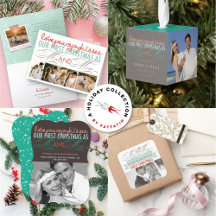 LOVE PEACE JOY KISSES - MR & MRS HOLIDAY WEDDING