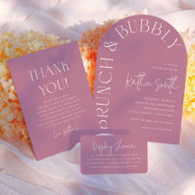 Brunch & Bubbly Bold Floral Arch Bridal Shower