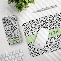 Snow Leopard, Green - Home Decor Collection
