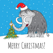 Merry Christmas, Cute Mammoth!