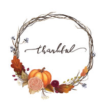 Thankful Thanksgiving Wreath