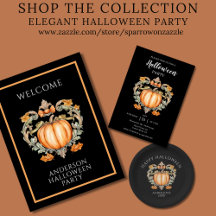 Elegant Pumpkin Halloween Party Suite