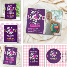 Fun Volleyball Birthday Girl