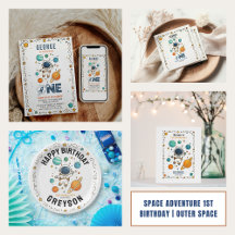 Space Adventure 1st Birthday   Outer Space Party 