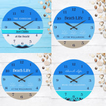 CHIC BEACH HOUSE CLOCKS