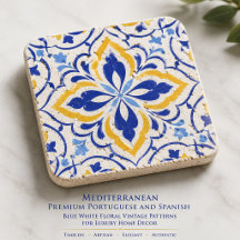 Mediterranean Portuguese and Spanish Stone Coaster