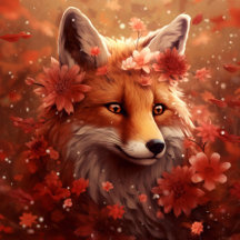 Carte Postale Fox cute