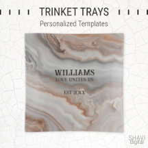 Trinket Trays - Personalized Templates