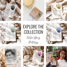 Trendy Balloon String Milestone Birthdays