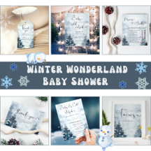 Winter forest baby It's cold outside baby shower