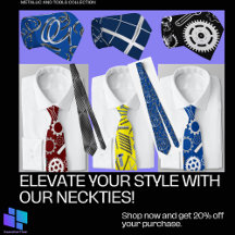 Metallic and Tools Based Neckties Design