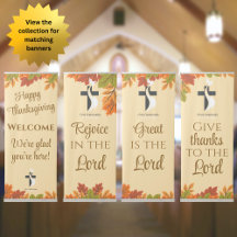 Thanksgiving Church Welcome Banners and Signs