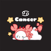 Cozy Cancer Constellation Whimsical Bunny & Crab
