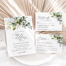 Eucalyptus Leaves and Greenery Wedding Collection