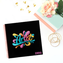 Colorful Cute Artist Typography Whimsical Designs 