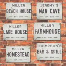 Rustic Modern Industrial Farmhouse Signs