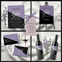 Sixty and Simply Stunning Lavender Birthday Suite