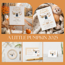 A Little Pumpkin Rustic Boho Fall Baby Shower