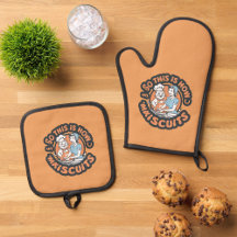 Retro Baking Cat Chef Cartoon Design