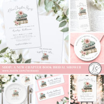 A New Chapter Begins Floral Book Bridal Shower