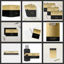 Golden And Black Background Office Collection