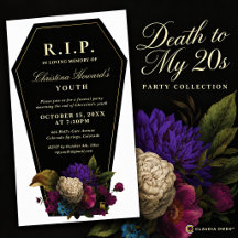 Death to My 20s Coffin Floral Birthday Collection