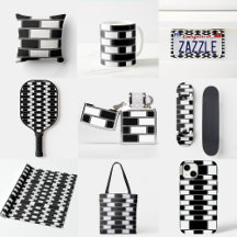 Black And White Sillitoe Tartan Checkered Pattern